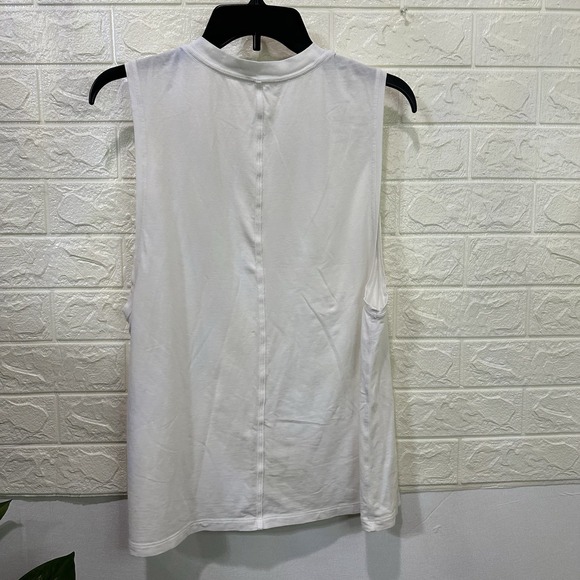 Lululemon All Yours Tank NWT Sizes 10 12 White Pima Cotton Vitasea Top - Picture 5 of 5